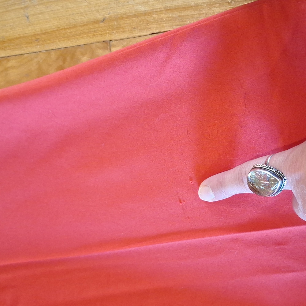 TALL 7th Avenue New York & Co. Orange Flare Leg High Waist Trousers Sz 18 Tall - Picture 7 of 11
